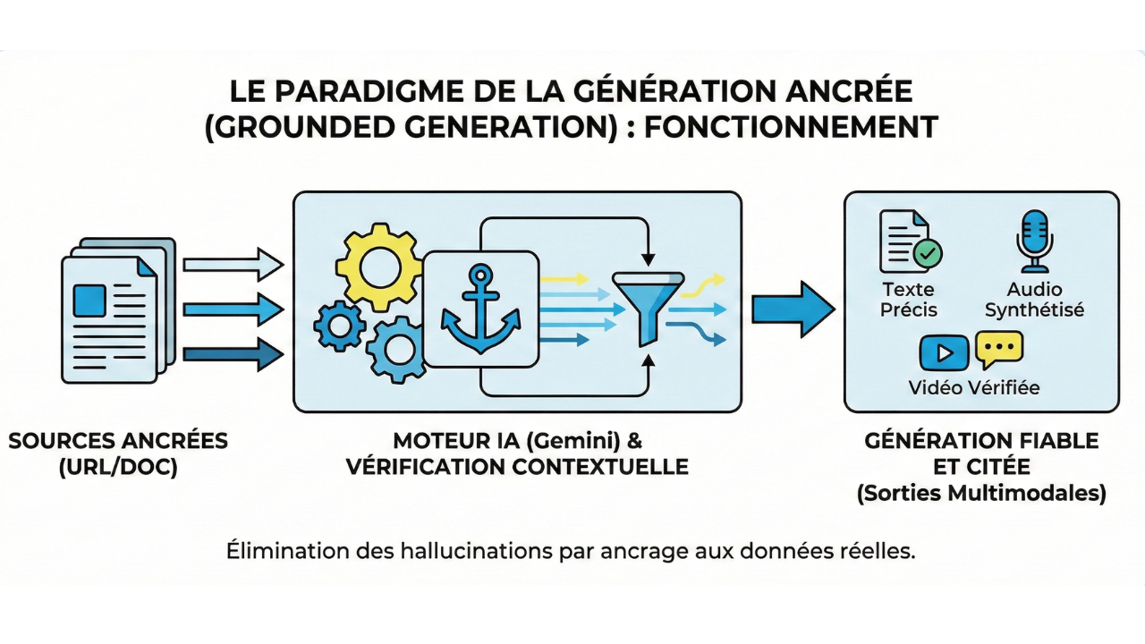 Le fonctionnement du paradigme du Grounded IA